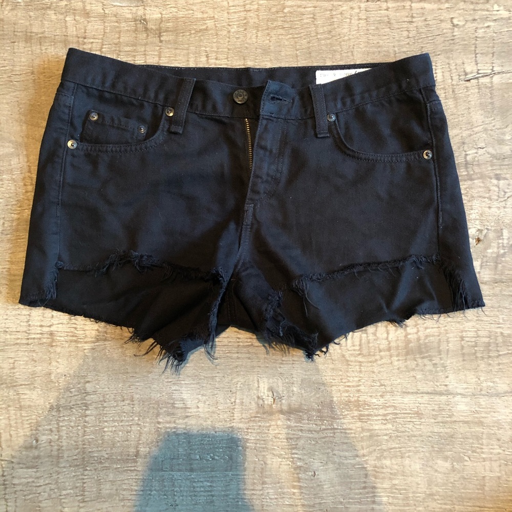 Rag & Bone Mid-Rise Cutoff Denim Short
